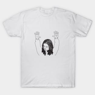 Girl with Hands Up Meme T-Shirt